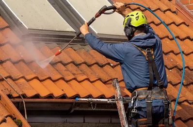Démoussage et hydrofuge de toiture à Fumichon